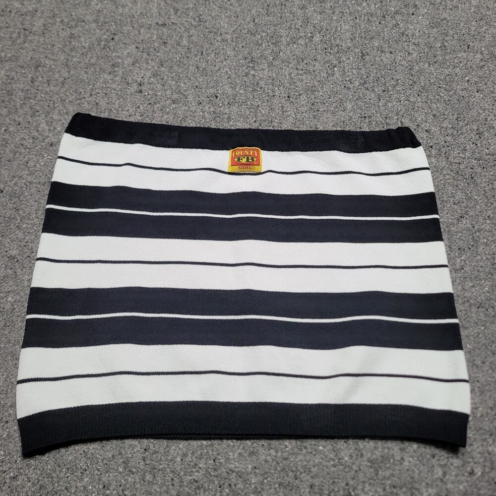 FB County Shirt Extra Large 2XL XXL Black White Charlie Brown Tube Top Chola